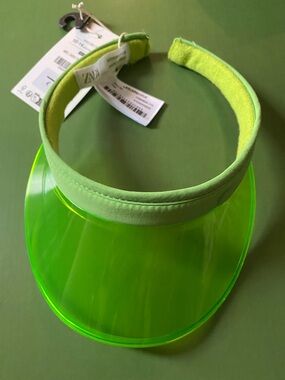 Zara Neon Green Kids Visor